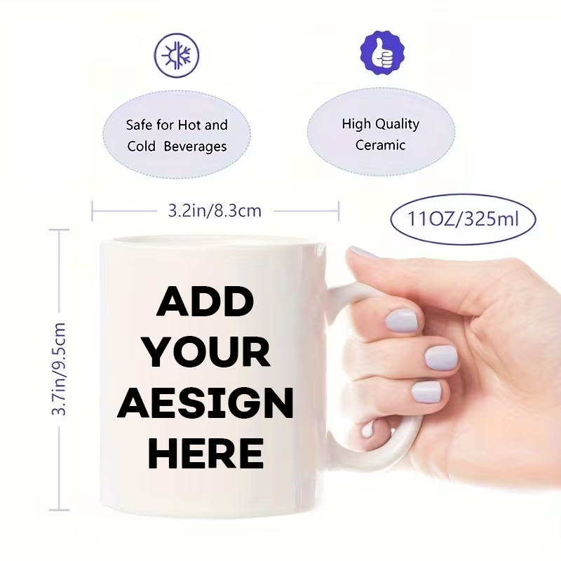 Coffee Tea Images - Cangkir Nama Kustom Gambar Teks 11oz