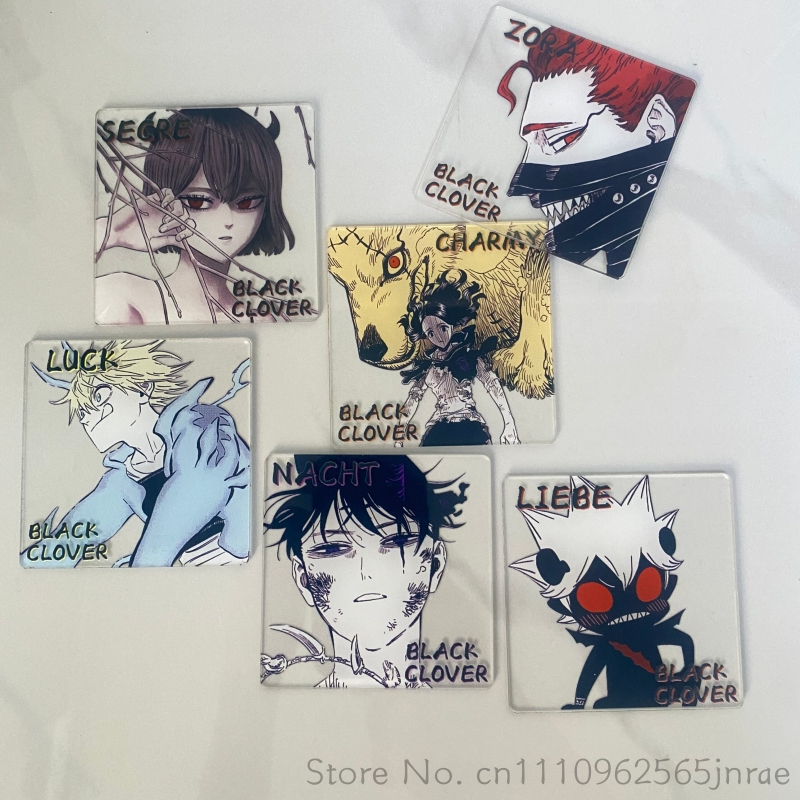 Coffee And Tea Bar - Alas Gelas Akrilik Kreatif Anime Black