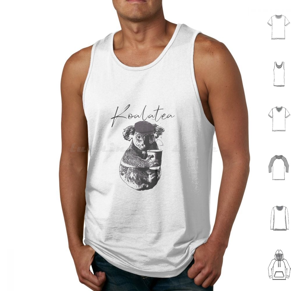 Coffee Tea Jokes - Koalatea Tank Top Rompi Tanpa Lengan