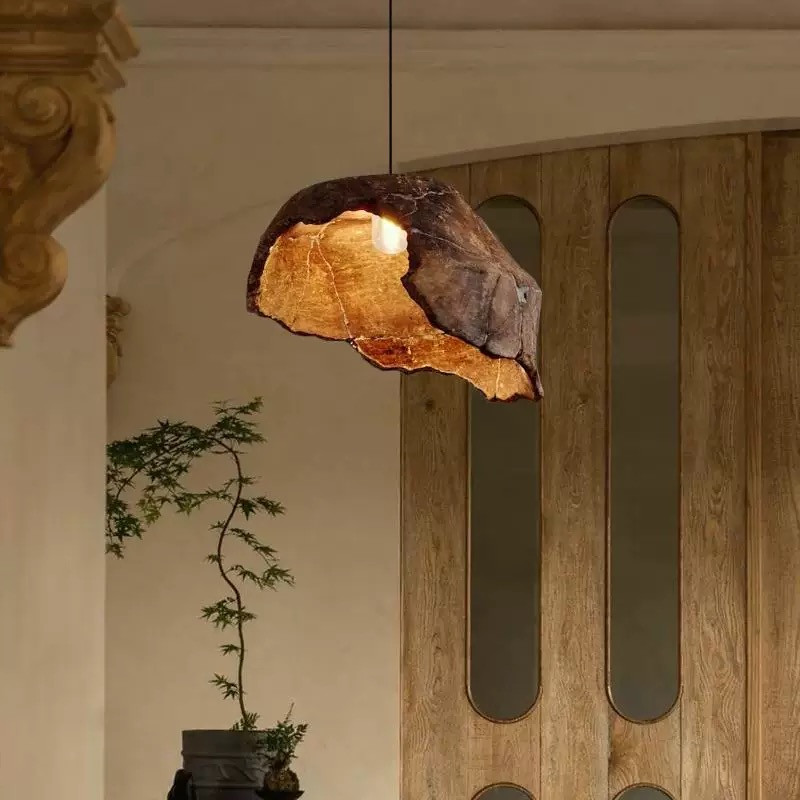 Coffee Tea Knits - Lampu Gantung Gaya Wabi-Sabi Jepang Retro