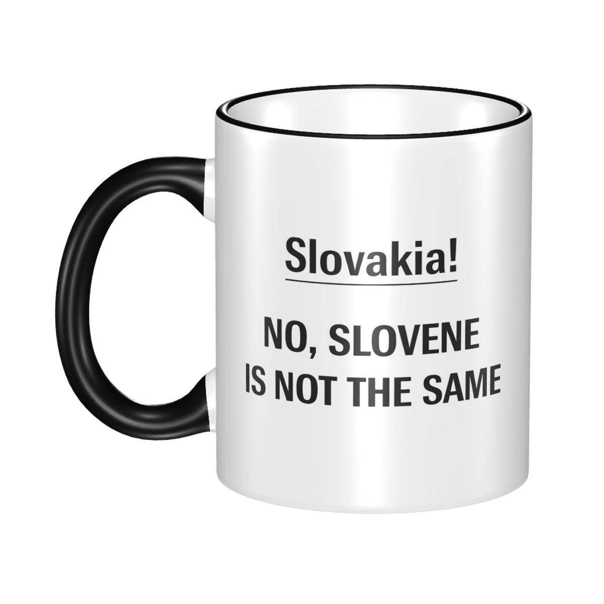 Coffee Tea Jokes - Mug Lucu Geografi Slovakia Vs Slovenia,