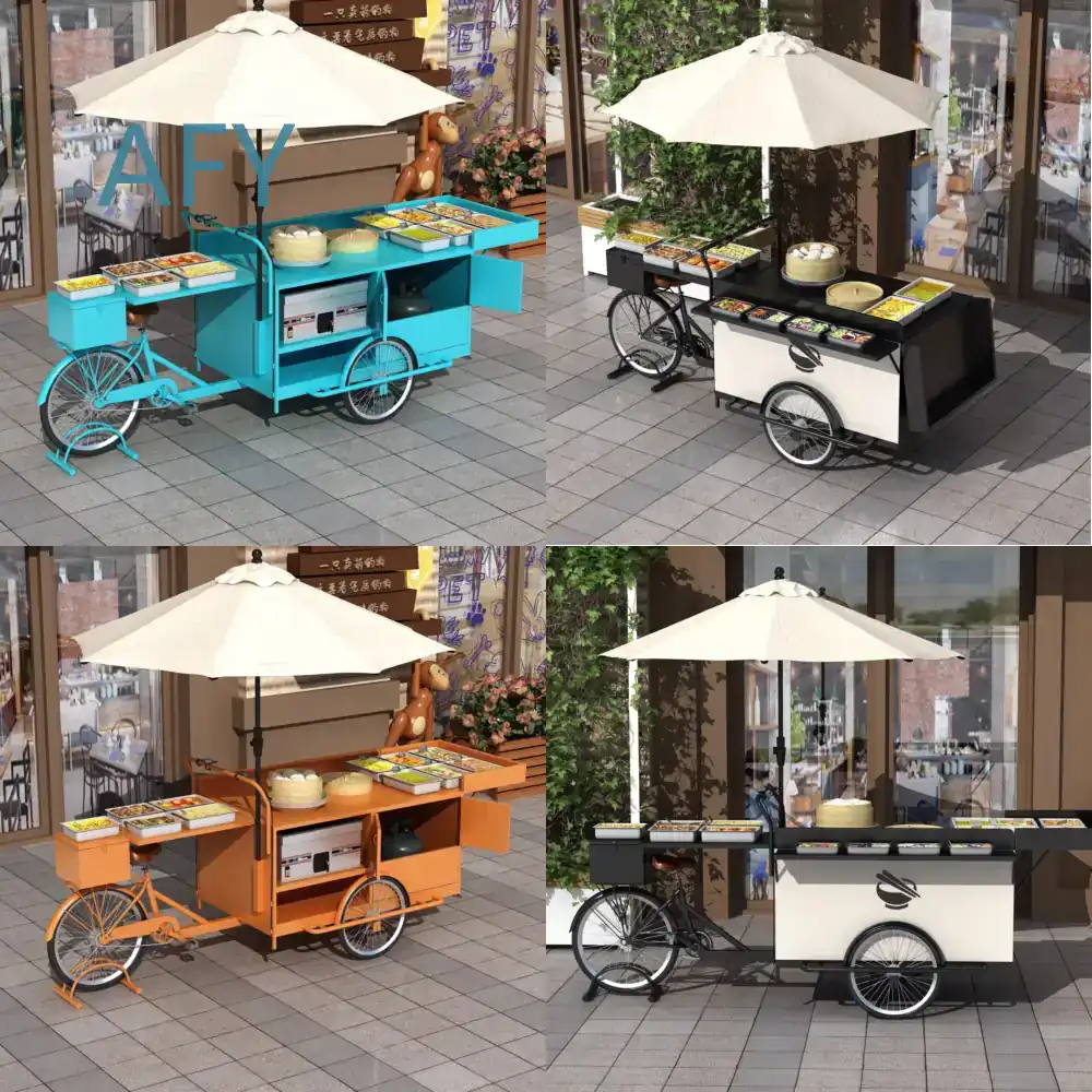 Coffee Tea Vendor - Gerobak Popcorn Besi Tempa untuk Pasar
