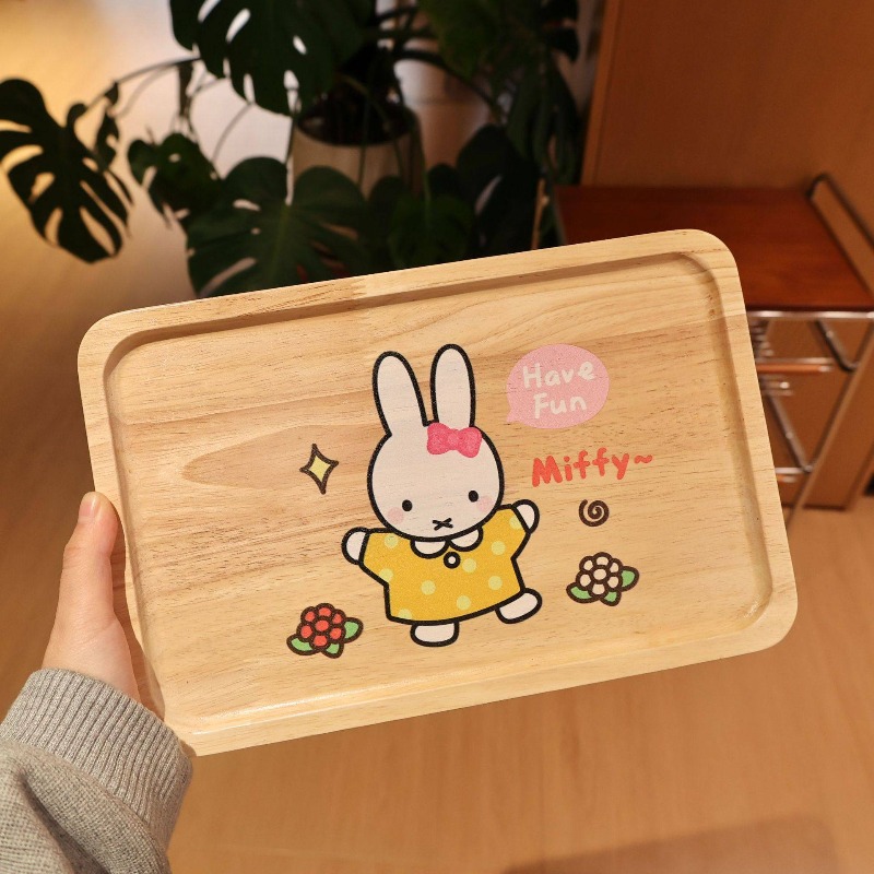 Coffee Tea Room - Piring Kayu Miffy Rabbit Kawaii Anime