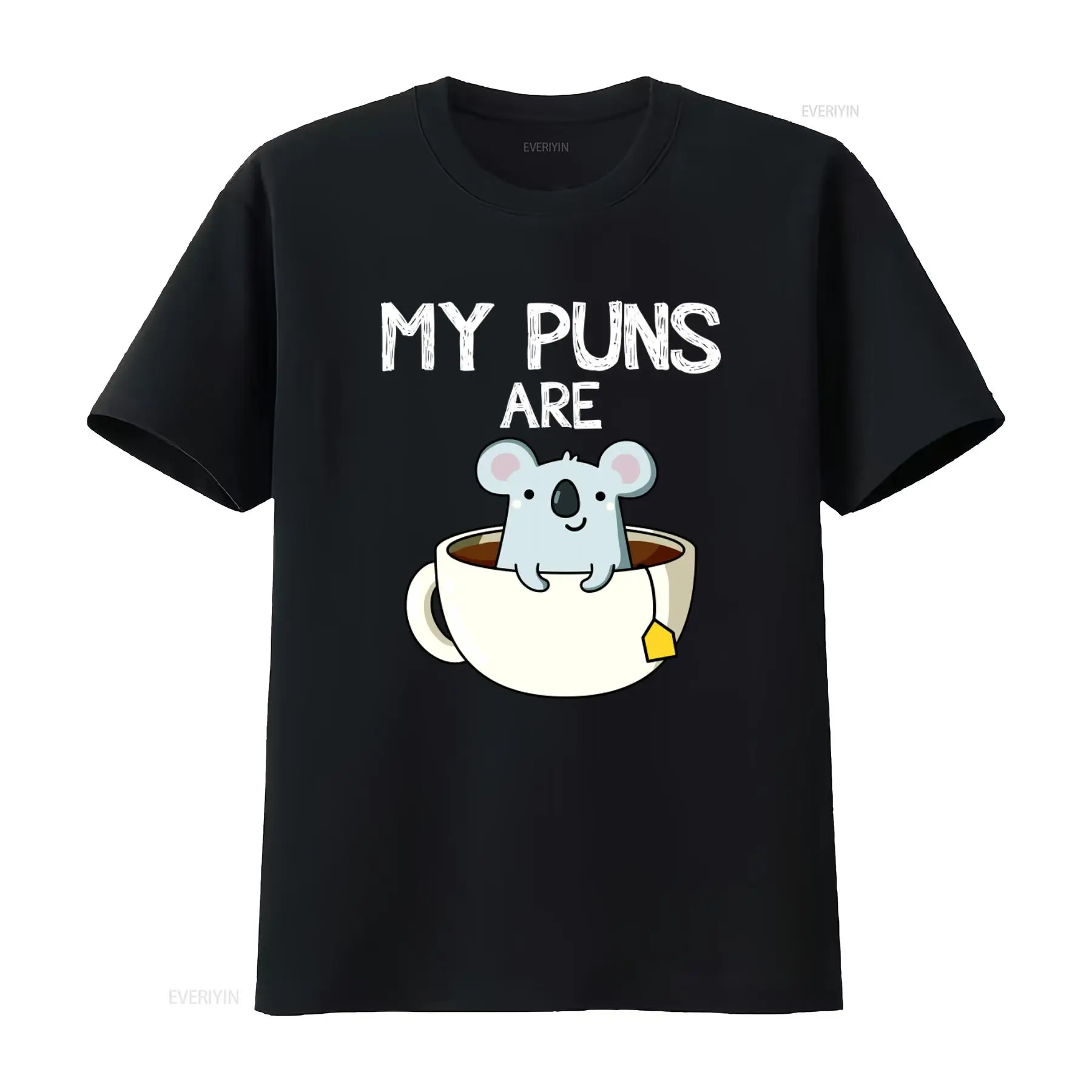Coffee Tea Jokes - Kaos Desain Teh Koala dengan Kata-kata