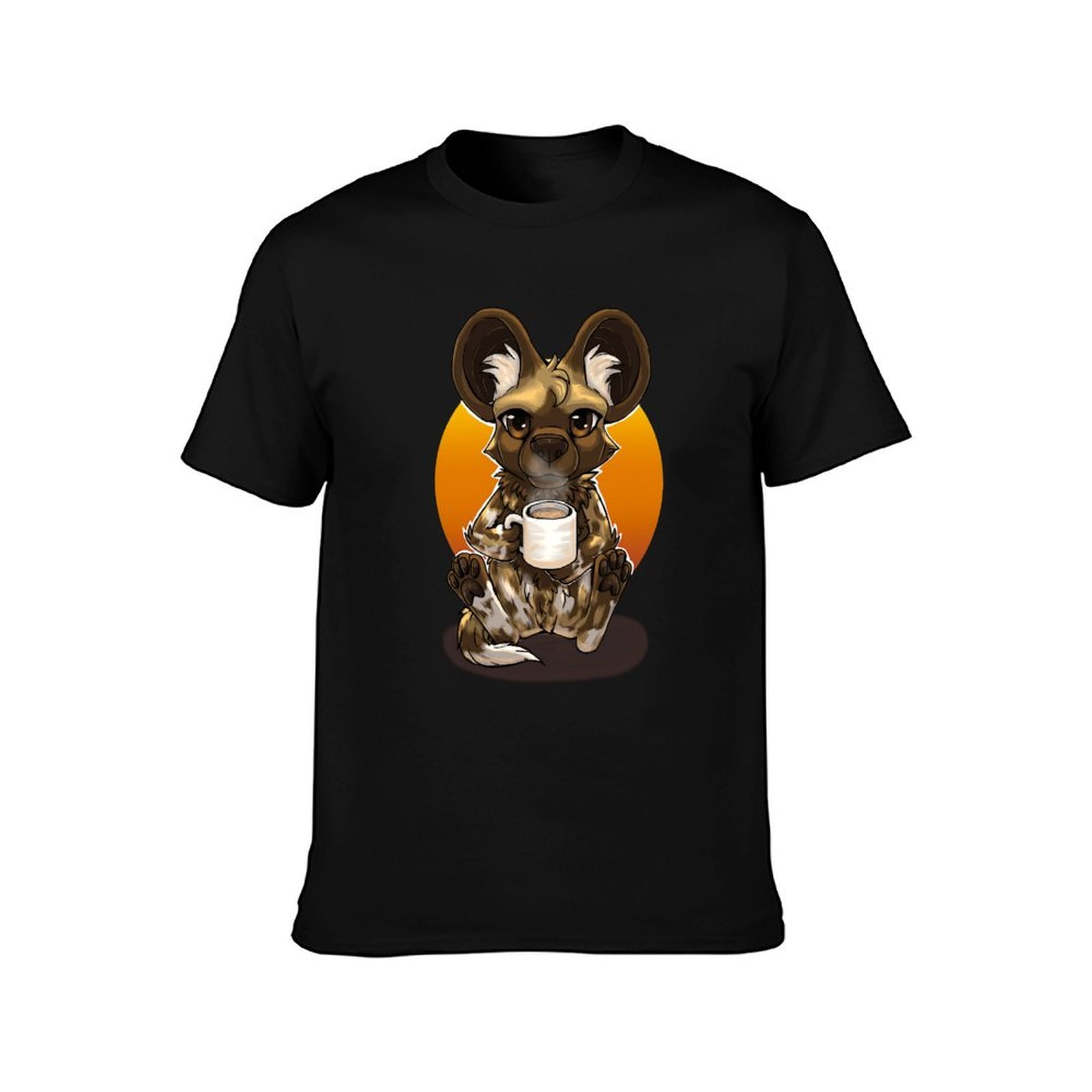 Kaos Pria Motif Anjing Liar Af - Coffee Tea Knits ulasan dan harga