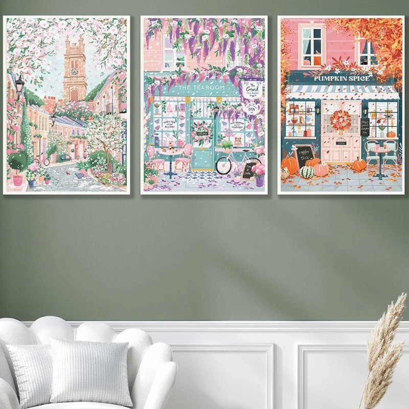 Poster Perjalanan Paris London - Coffee Tea Room ulasan dan harga
