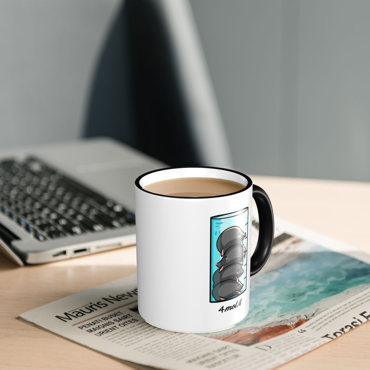 4 Moles Per Liter Mug Lelucon  - Coffee Tea Jokes ulasan dan harga