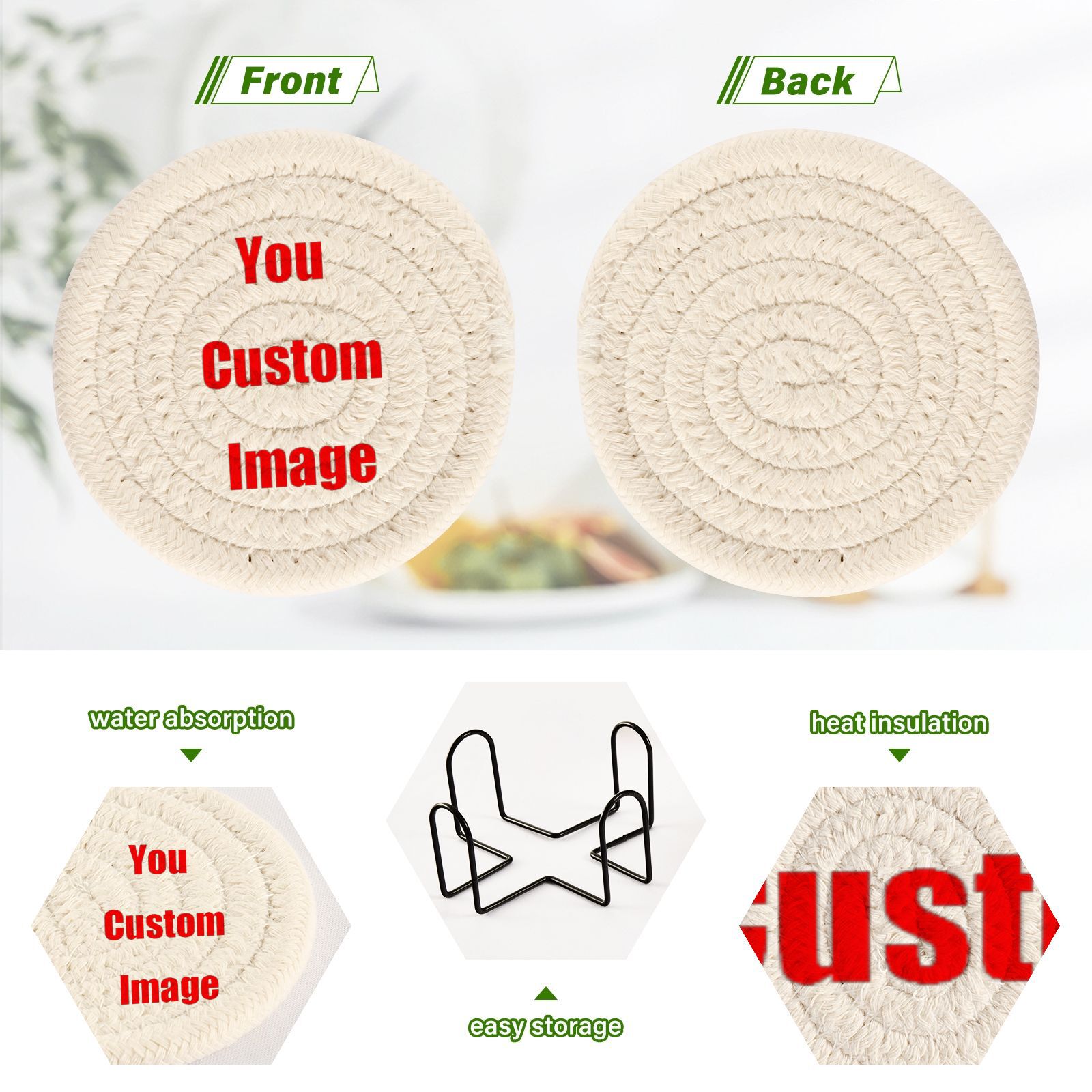 6 buah Coaster cangkir untuk m - Coffee Tea Images ulasan dan harga