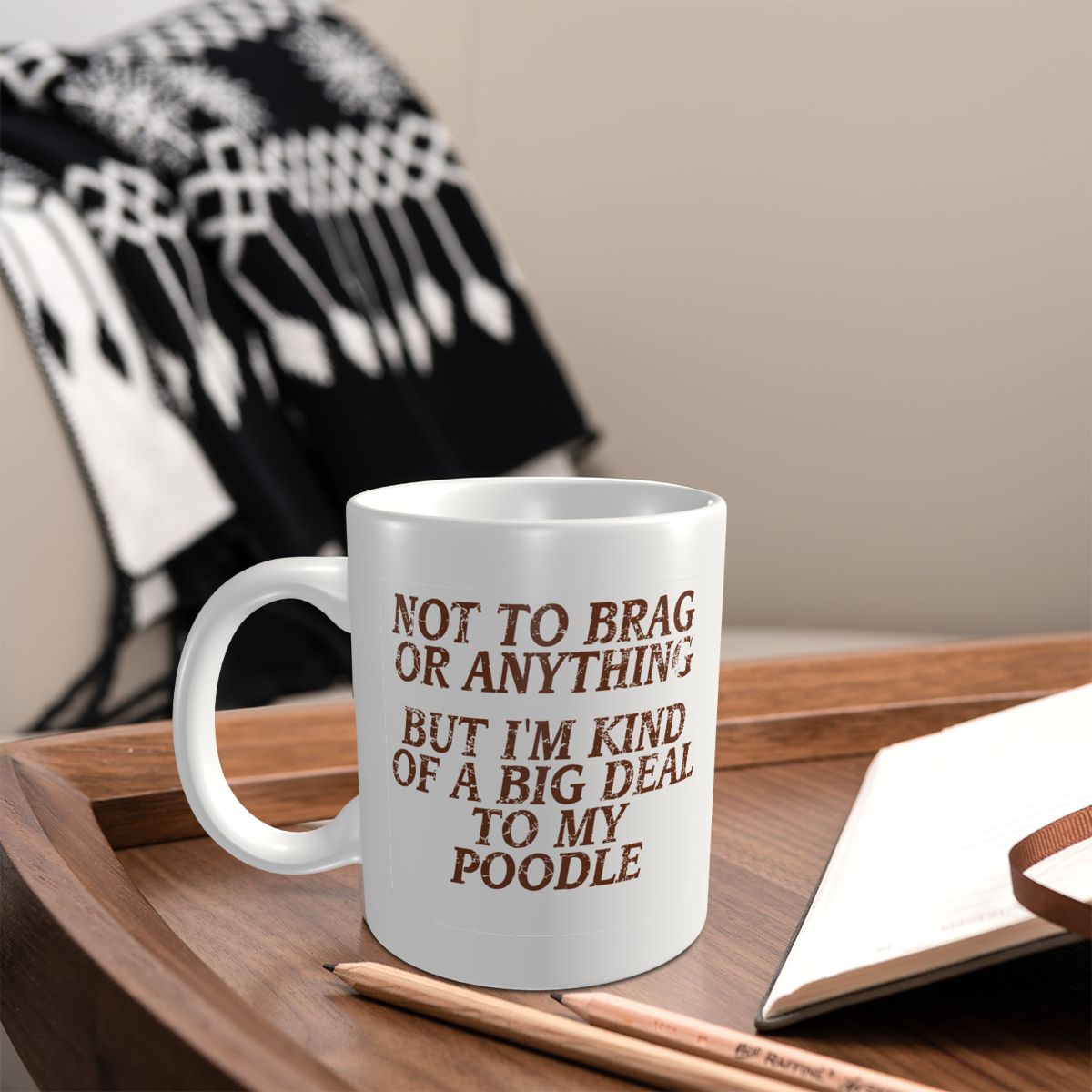 Mark Cup Mug Poodle Lelucon An - Coffee Tea Jokes ulasan dan harga