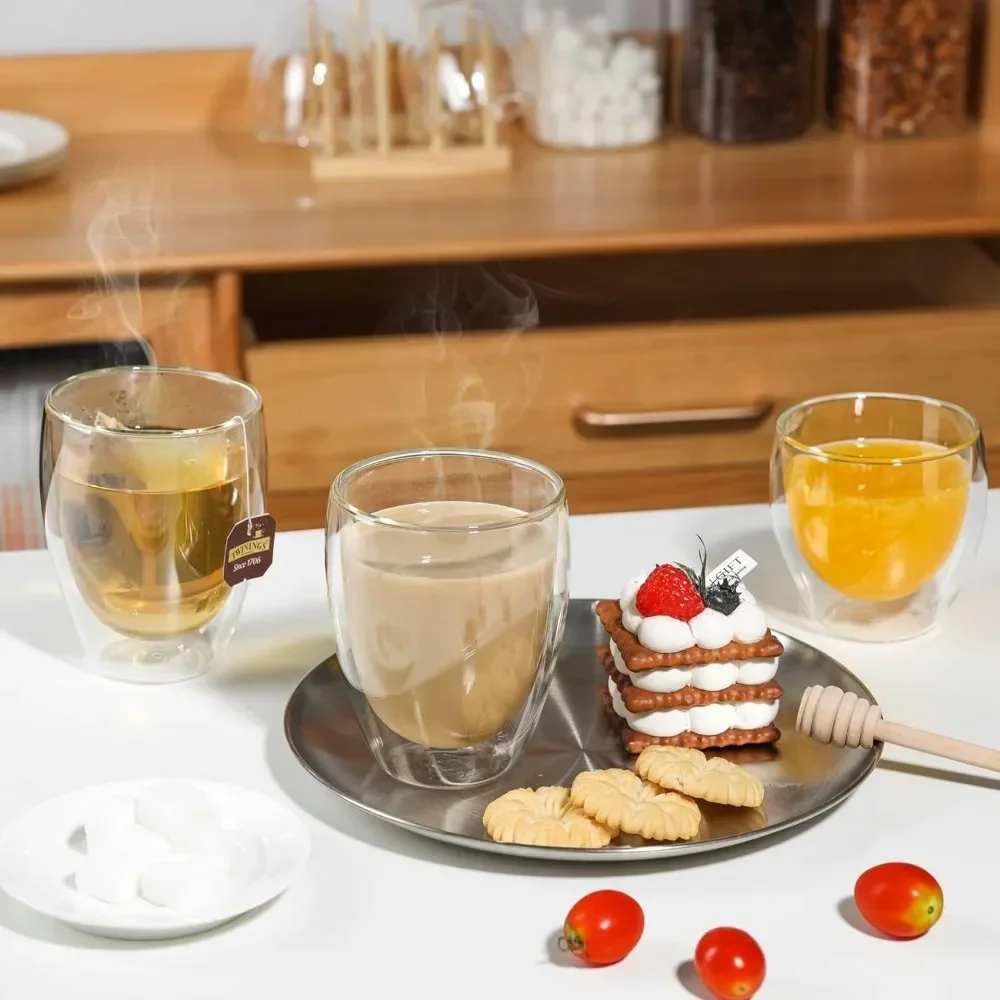 6 buah cangkir kopi kaca dindi - Coffee And Tea Bar ulasan dan harga