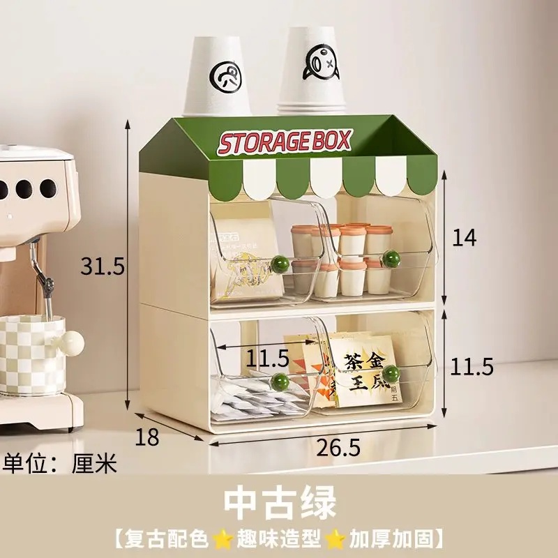 1Pc Rak Penyimpanan Kantong Te - Coffee Tea Drawer Organizer ulasan dan harga