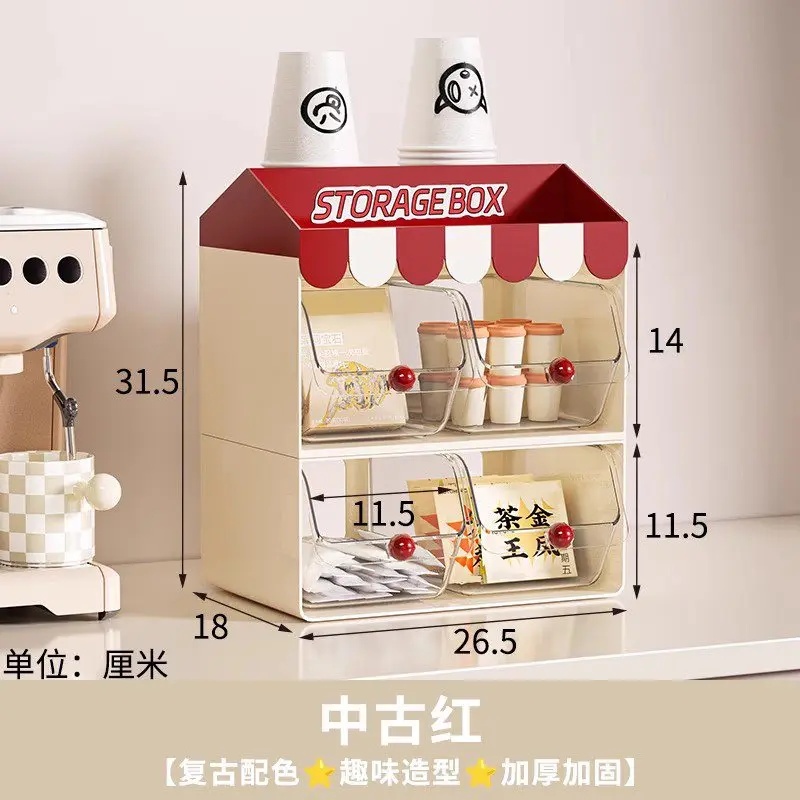 1Pc Rak Penyimpanan Kantong Te - Coffee Tea Drawer Organizer ulasan dan harga