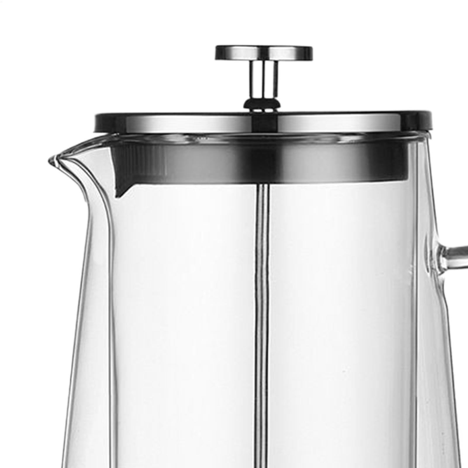 Teko Kopi Tekan Kaca Stainless - Coffee And Tea Glass ulasan dan harga