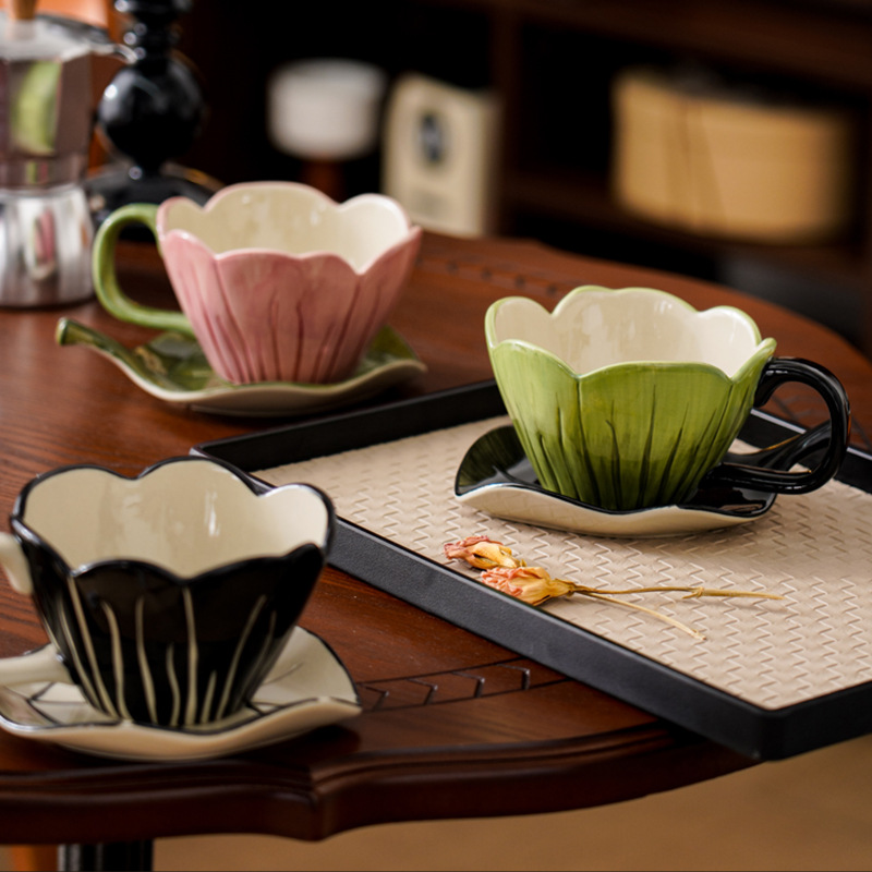 Set Piring Cangkir Kopi Yang D - Coffee Leaves Tea ulasan dan harga