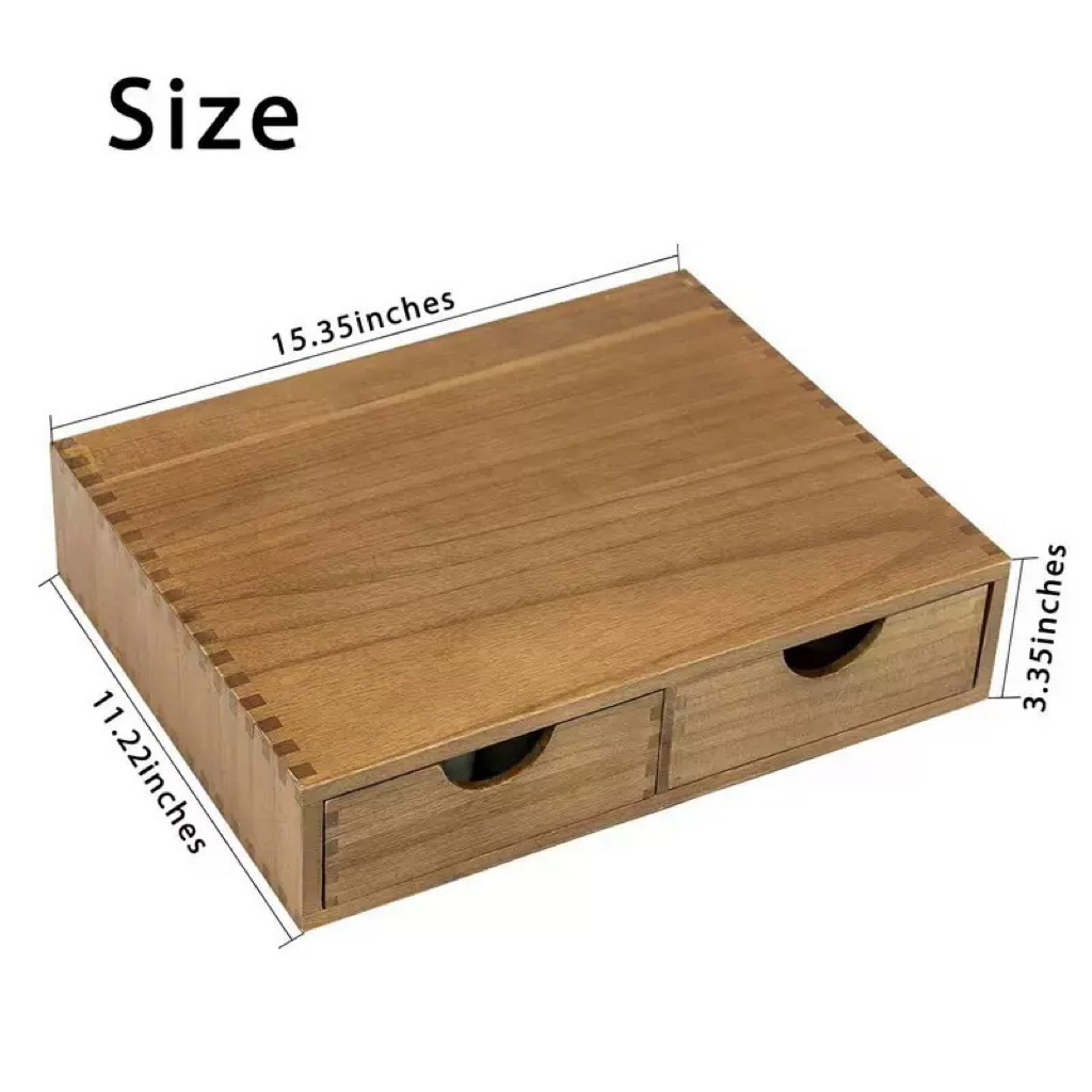 Alas mesin kopi kayu solid min - Coffee Tea Drawer Organizer ulasan dan harga