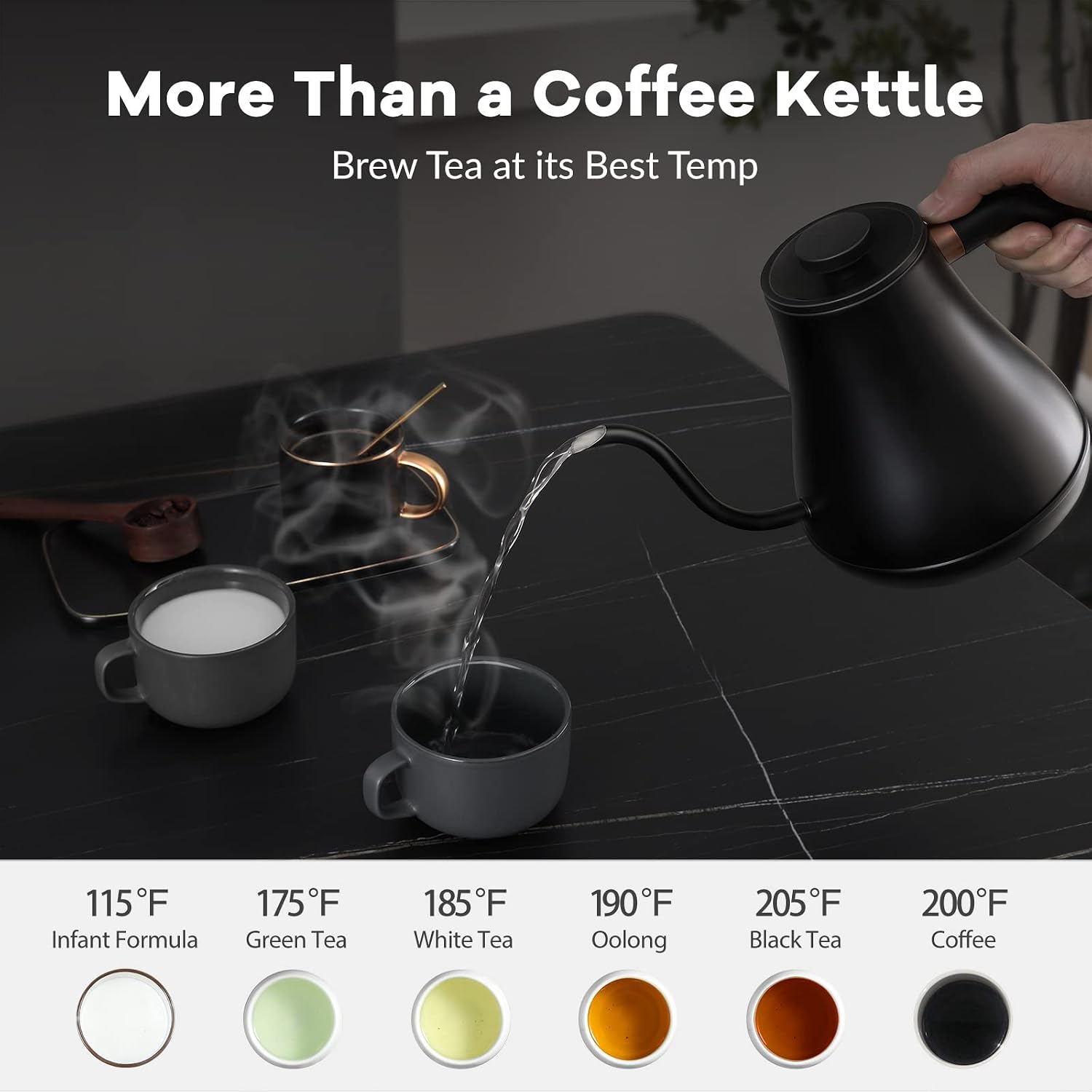 Ketel Listrik Gooseneck Presis - Coffee Tea Images ulasan dan harga