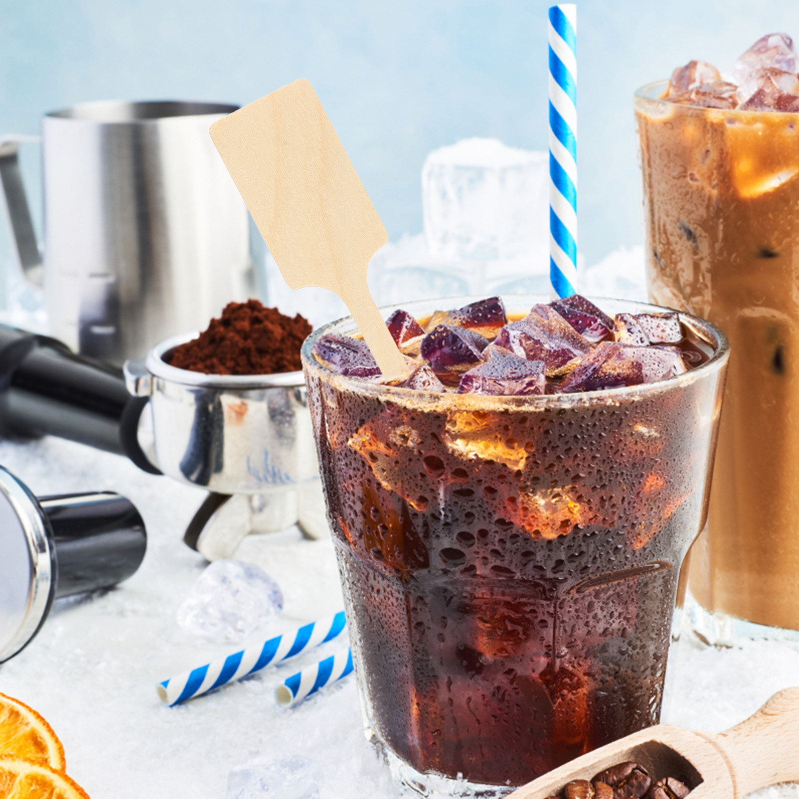100 Buah Stik Pengaduk Kopi Ka - Coffee And Tea Bar ulasan dan harga