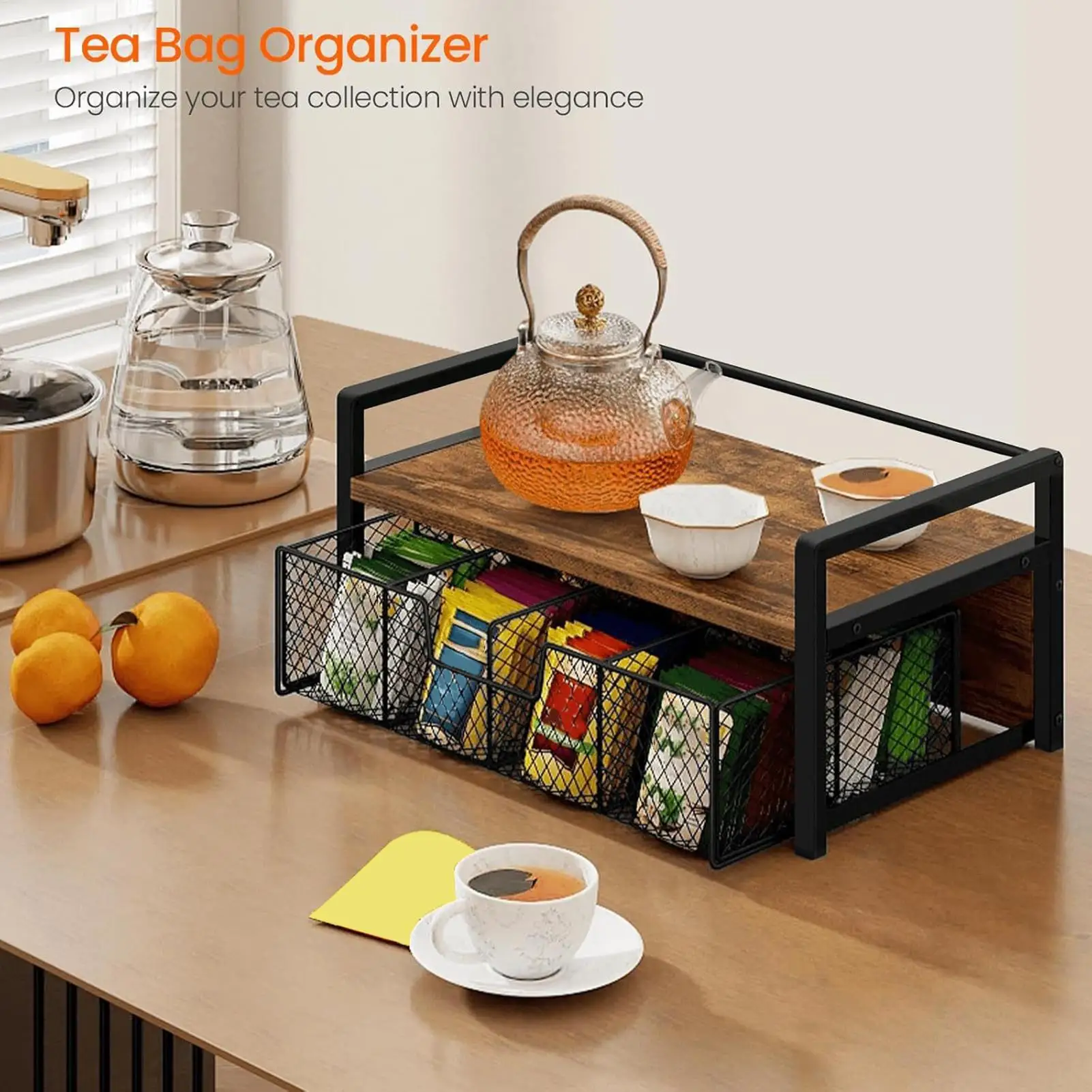 Organizer Serbaguna Hemat Ruan - Coffee Tea Drawer Organizer ulasan dan harga