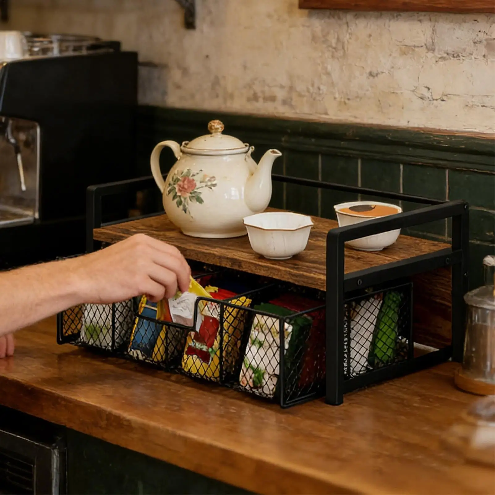Organizer Serbaguna Hemat Ruan - Coffee Tea Drawer Organizer ulasan dan harga