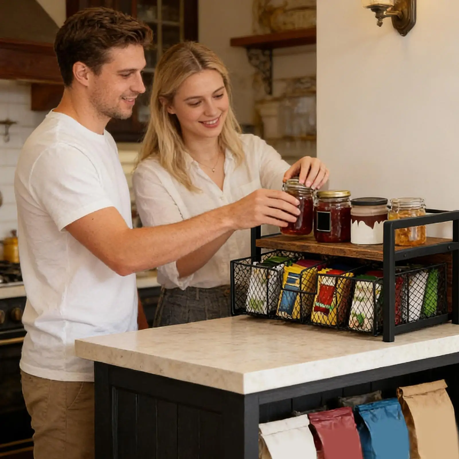 Organizer Serbaguna Hemat Ruan - Coffee Tea Drawer Organizer ulasan dan harga