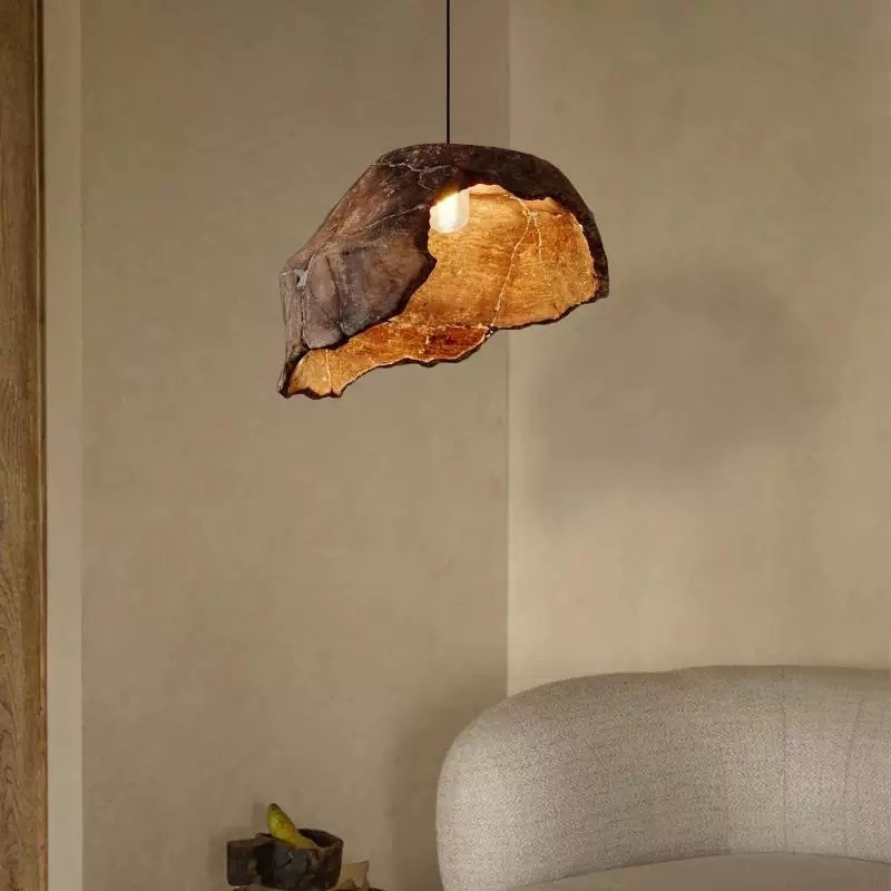 Lampu Gantung Gaya Wabi-Sabi J - Coffee Tea Knits ulasan dan harga