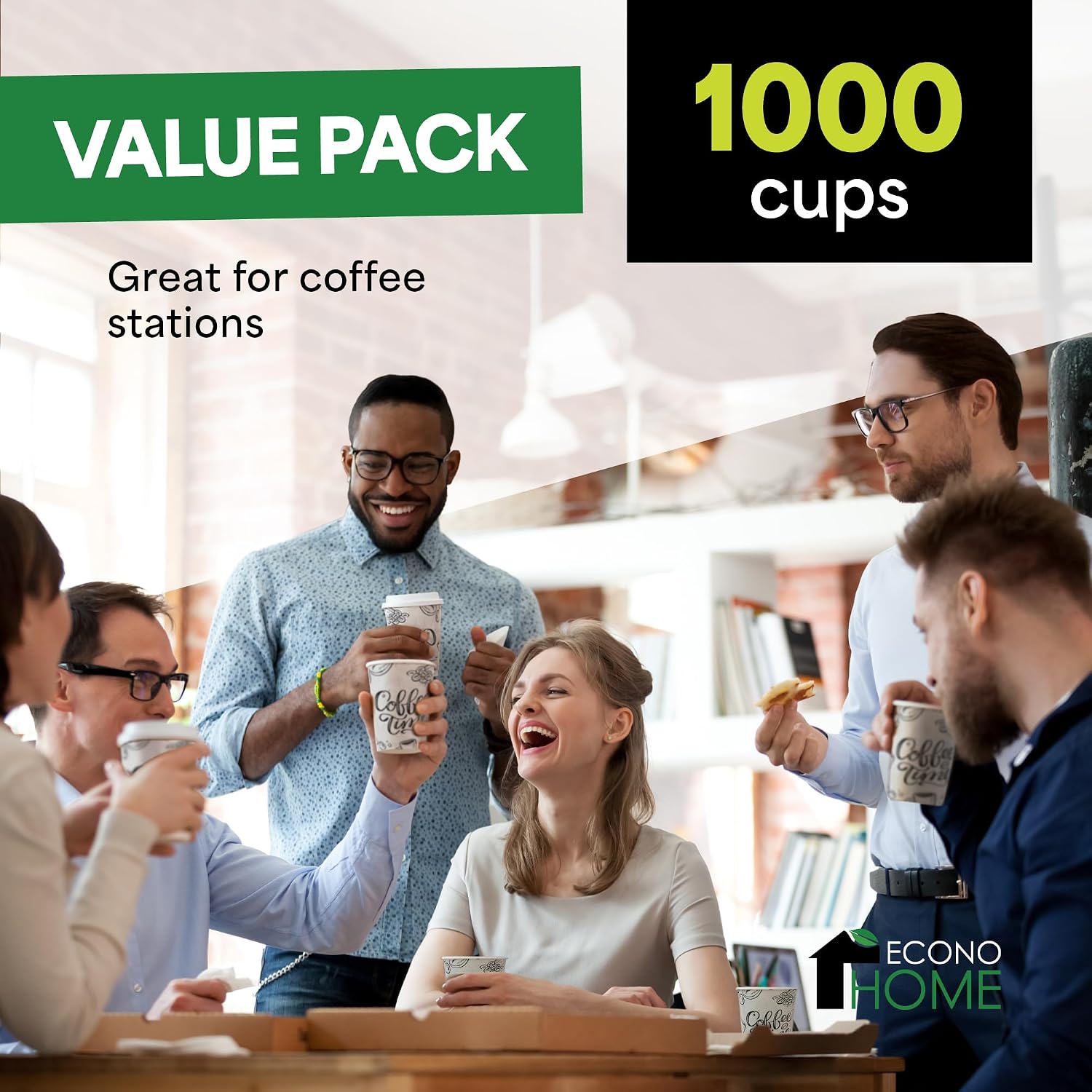 1000 Pcs Gelas Kertas Kopi Sek - Coffee Tea Images ulasan dan harga