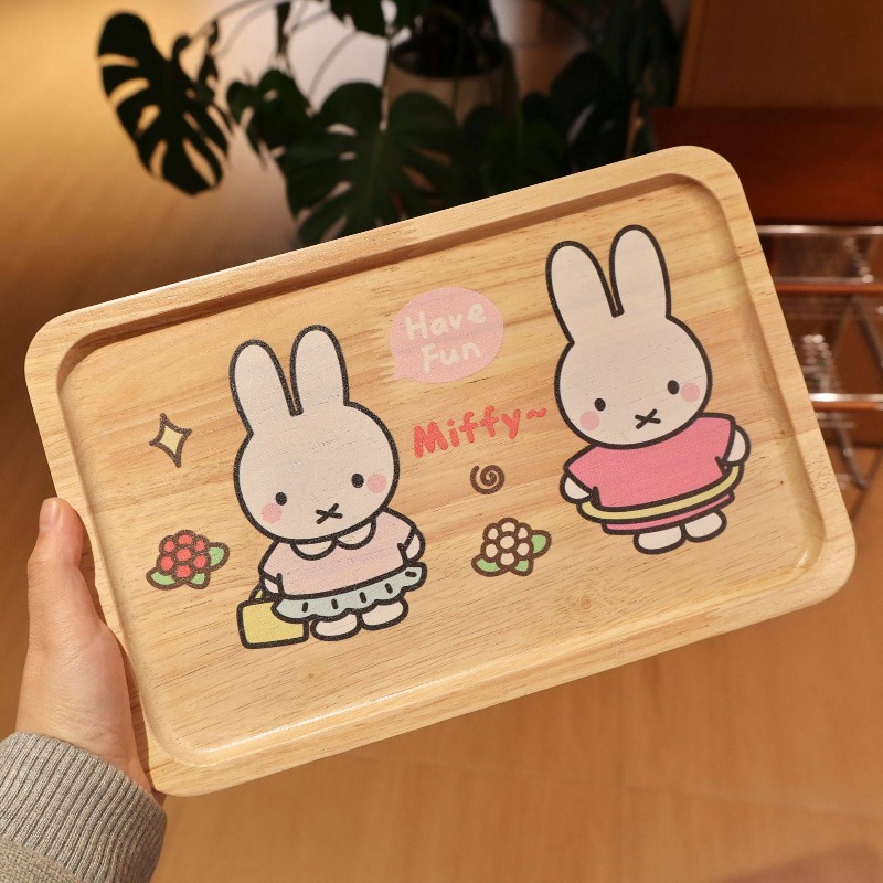 Piring Kayu Miffy Rabbit Kawai - Coffee Tea Room ulasan dan harga