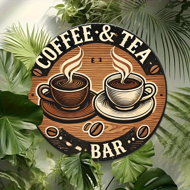 [2D Flat] Papan Nama Aluminium - Coffee And Tea Bar ulasan dan harga