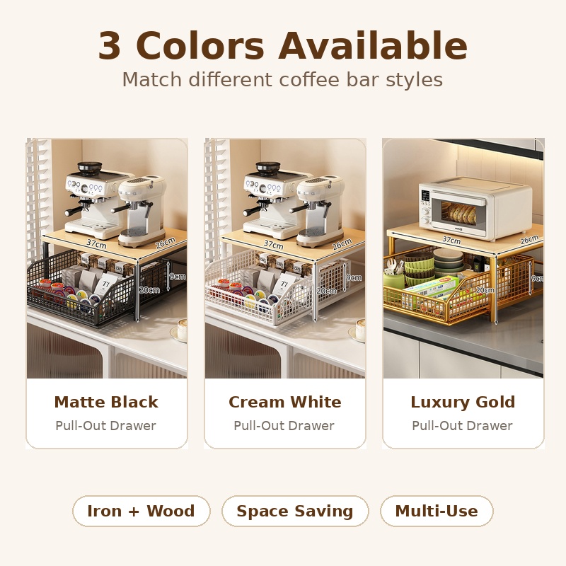 Rak Penyimpanan Mesin Kopi, Or - Coffee Tea Drawer Organizer ulasan dan harga